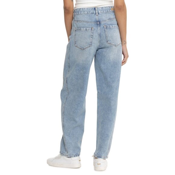 NEW Blank NYC  women Barrel Leg Denim Jeans Easy Going  253 - Picture 2 of 5